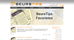 Desktop Screenshot of beurstips.com