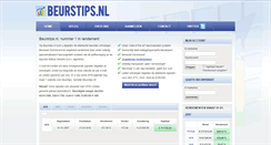 Desktop Screenshot of beurstips.nl