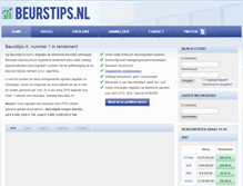 Tablet Screenshot of beurstips.nl